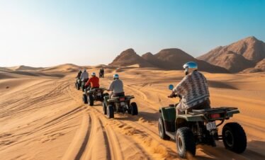 Explore the Egyptian desert on a thrilling Hurghada quad biking tour. Discover ancient landscapes and off-road adventures.