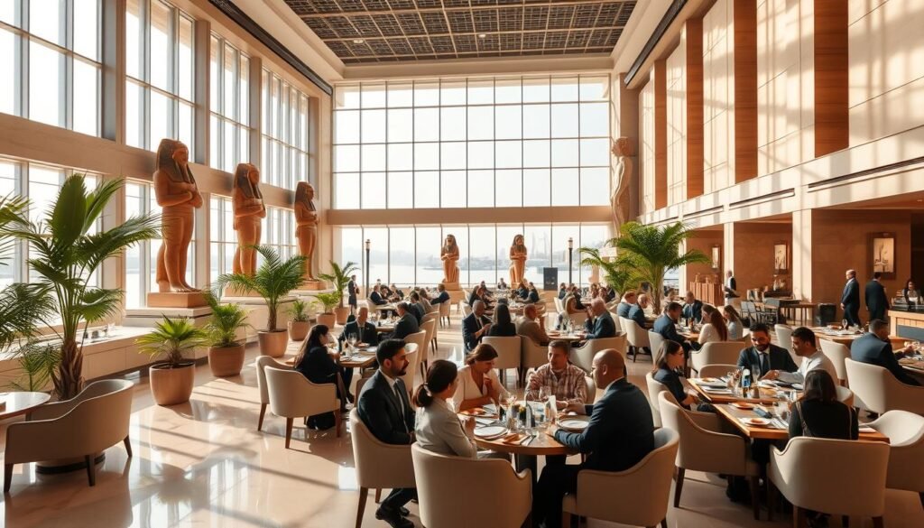 Grand Egyptian Museum dining